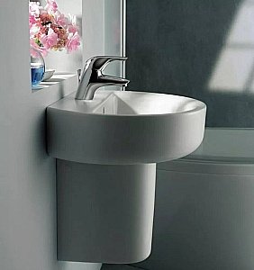 Раковина на полупьедестале Ideal Standard Connect 55 E786401 белая купить в интернет-магазине Sanbest