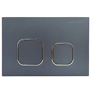 Кнопка для инсталляции Azario NEW-TS AZ-ABS-002-GG оружейная сталь матовая купить в интернет-магазине сантехники Sanbest