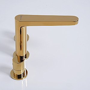 Смеситель для раковины WasserKRAFT Ems 7600 7635 золото купить в интернет-магазине сантехники Sanbest