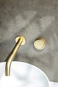 Смеситель для раковины Boheme TECH 158/2-MG матовое золото купить в интернет-магазине сантехники Sanbest