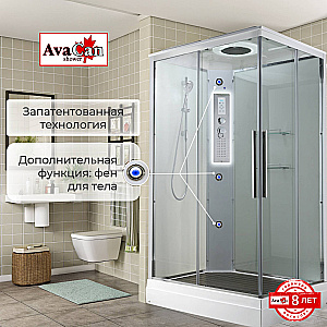 Душевая кабина AvaCan K Серия K2012LED 120х90 с гидромассажем, с подсветкой купить в интернет-магазине Sanbest
