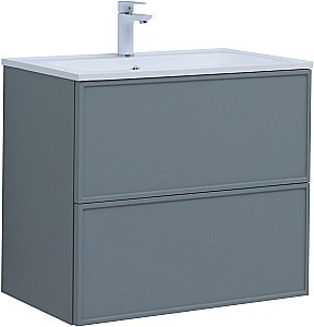 Тумба с раковиной Aquanet Арт 313275 75 мисти грин для ванной в интернет-магазине Sanbest