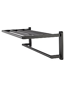 Полотенцедержатель с полкой WONZON & WOGHAND GRAFFITY, Темный графит (WW-9381) купить в интернет-магазине сантехники Sanbest