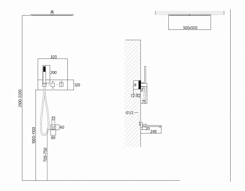 Душевая система ABBER Daheim AF8254W белая матовая купить в интернет-магазине сантехники Sanbest