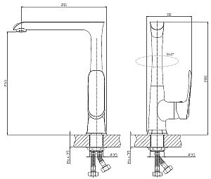 Смеситель для кухни Koller Pool Aqua AQ0500 купить в интернет-магазине сантехники Sanbest