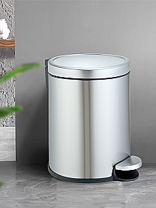 Ведро для мусора WeltWasser Lora 10000013389 сталь матовая купить в интернет-магазине сантехники Sanbest