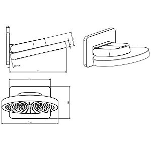 Душевая система Vincea Inspire VSFW-432TI1GM вороненая сталь купить в интернет-магазине сантехники Sanbest