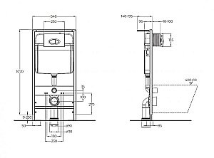 Инсталляция для унитаза BelBagno BB026 купить в интернет-магазине сантехники Sanbest