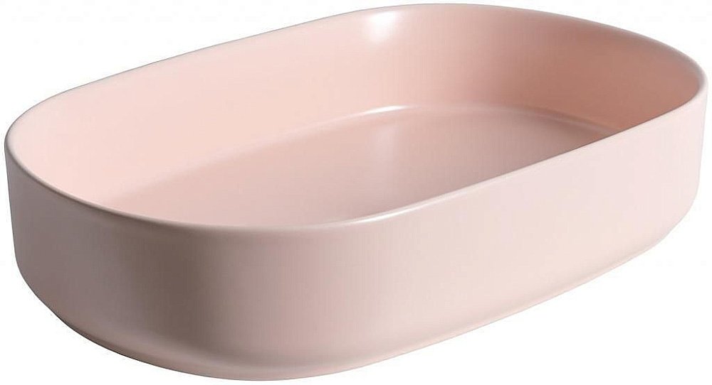 Раковина Allen Brau Fantasy Oval 55 4.11022.SM розовая матовая купить в интернет-магазине Sanbest