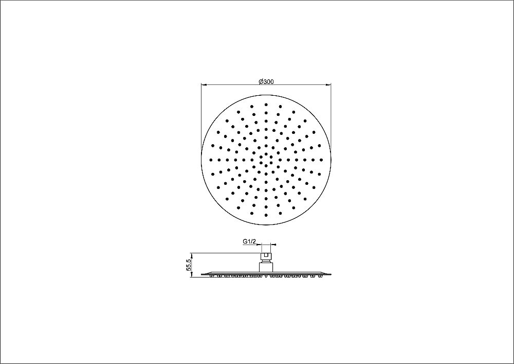 Верхний душ WONZON & WOGHAND, Брашированное золото (WW-88DP04-BG) купить в интернет-магазине сантехники Sanbest