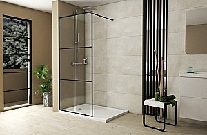 Душевое ограждение Bravat BLACKLINE BG090.5413B 90 купить в интернет-магазине Sanbest