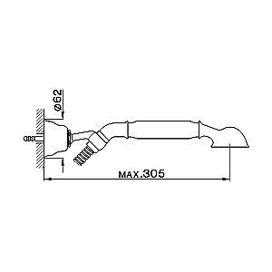 Душевой гарнитур Cisal SHOWER AR00305027 бронза купить в интернет-магазине сантехники Sanbest