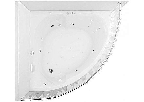 Карниз для ванны Aquanet Fregate 120х120 хром купить в интернет-магазине сантехники Sanbest