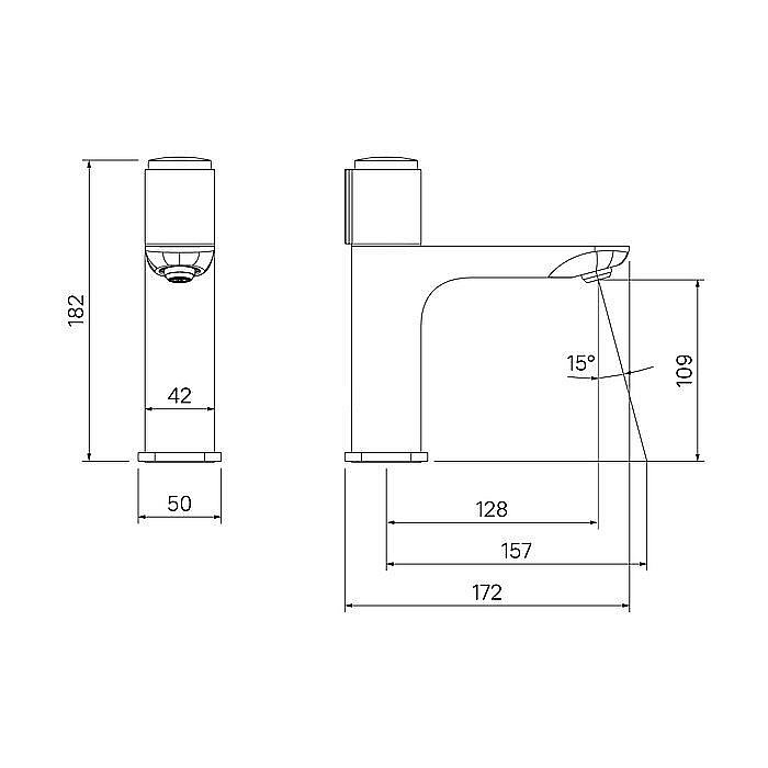 Смеситель для раковины Iddis Slide SLIWTBTi01 купить в интернет-магазине сантехники Sanbest