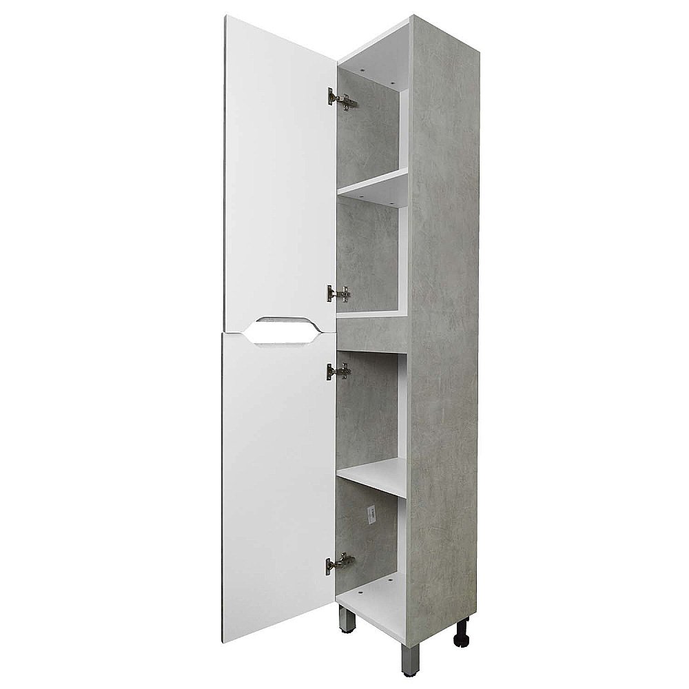 Пенал напольный Loranto Florena 36 светлый бетон для ванной в интернет-магазине сантехники Sanbest