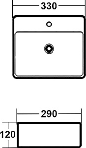 Раковина Melana 7440A 7440A-805 белая купить в интернет-магазине Sanbest