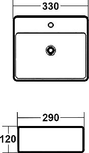 Раковина Melana 7440A 7440A-805 белая купить в интернет-магазине Sanbest
