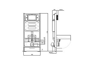 Унитаз с инсталляцией Aquatek Европа Set AQUATEK ЕВРОПА New-KKI2 белый, с крышкой микролифт, безободковый купить в интернет-магазине Sanbest