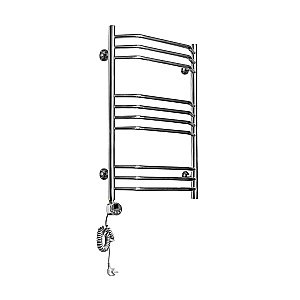 Полотенцесушитель электрический Domoterm Лаура П10 500x800 E хром купить в интернет-магазине сантехники Sanbest