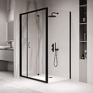 Душевой уголок RGW Passage PA-142B 060814209-14 100x90 стекло прозрачное/профиль черный купить в интернет-магазине Sanbest