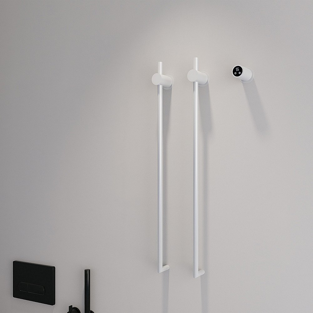 Полотенцесушитель электрический ABBER Charme AH4002MW белый матовый купить в интернет-магазине сантехники Sanbest