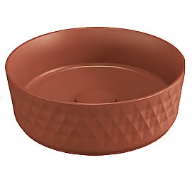 Раковина ISVEA Davanti 36 10NF67036-2U терракотовый матовый купить в интернет-магазине Sanbest