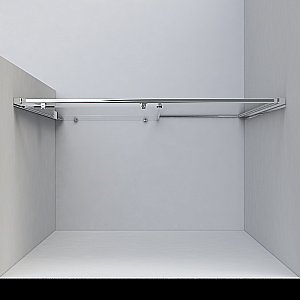 Душевая дверь Vincea Garda 125 VDS-1G125CLB стекло прозрачное/профиль черный купить в интернет-магазине Sanbest