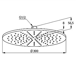 Верхний душ Kludi A-QA 6433087-00 черный купить в интернет-магазине сантехники Sanbest