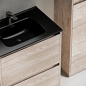 Тумба с раковиной Sancos Libra Floor 70 LB70FEG дуб галифакс натуральный для ванной в интернет-магазине Sanbest