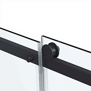 Душевой уголок Vincea Como Soft VSR-1CS1013CLB 130x100 стекло прозрачное/профиль черный купить в интернет-магазине Sanbest