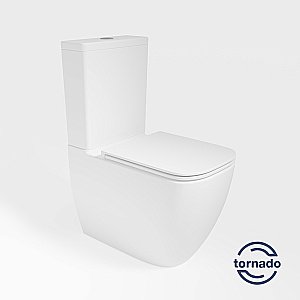 Унитаз-компакт Vincea Bien VT2-51T белый, с крышкой микролифт, с бачком, безободковый, слив-торнадо купить в интернет-магазине Sanbest