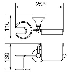 Держатель туалетной бумаги и освежителя воздуха Veragio Gialetta VR.GIL-6485.BR купить в интернет-магазине сантехники Sanbest