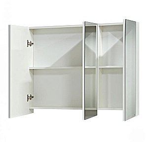 Зеркальный шкаф Misty Балтика 105 белый купить в интернет-магазине сантехники Sanbest