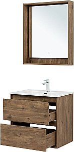 Тумба с раковиной Aquanet Милан 336378/284027 70 дуб рустикальный для ванной в интернет-магазине Sanbest