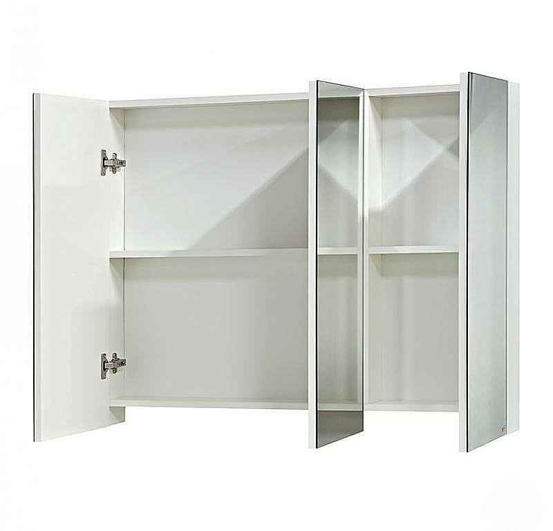 Зеркальный шкаф Misty Балтика 105 белый купить в интернет-магазине сантехники Sanbest