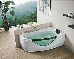 Гидромассажная ванна Gemy G9046-II B 170х100 правая купить в интернет-магазине сантехники Sanbest