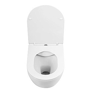 Унитаз Art&Max SANREMO AM026CHR/SC белый, с крышкой микролифт, безободковый купить в интернет-магазине Sanbest