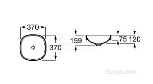 Раковина Roca Inspira 37 32750R000 белая купить в интернет-магазине Sanbest