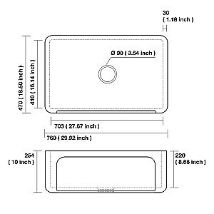 Кухонная мойка Kerasan Hannah  Yorkshire 542101 купить в интернет-магазине сантехники Sanbest