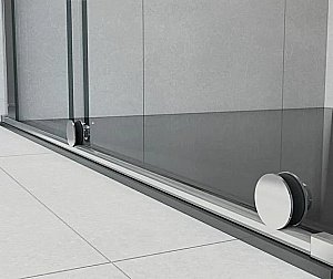 Душевая дверь без пристенного профиля Vincea Arno VDS-1A150CL 150 стекло прозрачное/профиль хром купить в интернет-магазине Sanbest