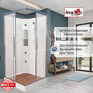 Душевая кабина AvaCan K Серия K2010N 100х100 без крыши купить в интернет-магазине Sanbest