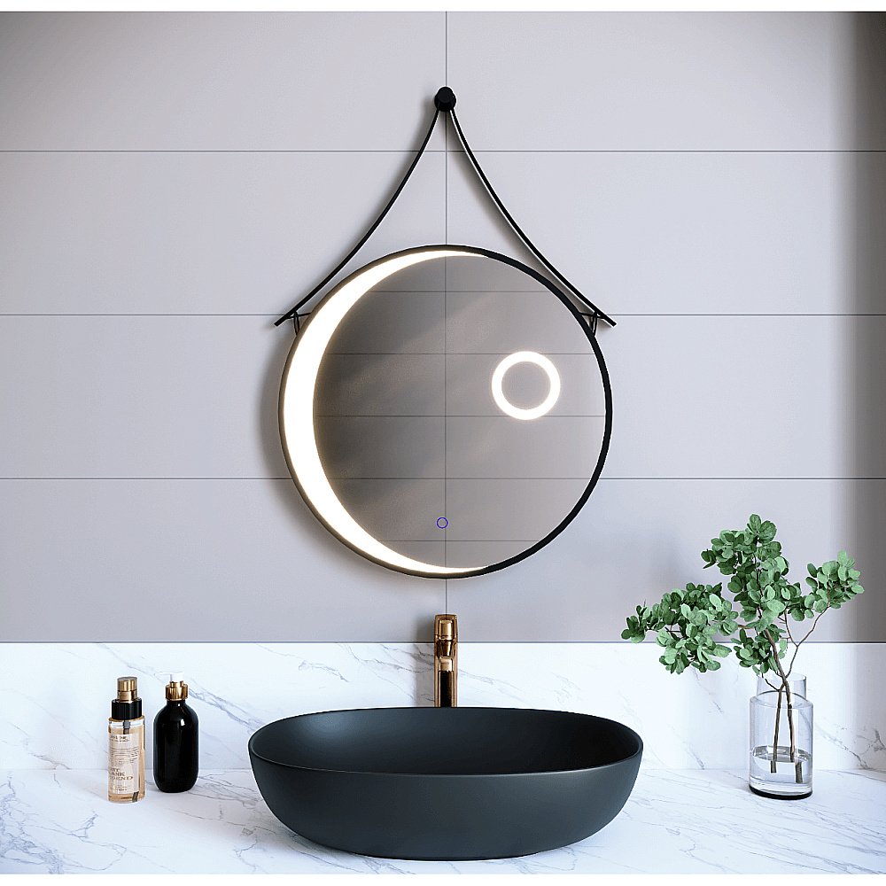 Зеркало RGW MR-01 60 72440301-04 черное в ванную от интернет-магазине сантехники Sanbest