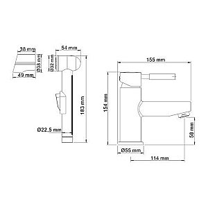 Смеситель для раковины WasserKRAFT Main 4108 купить в интернет-магазине сантехники Sanbest
