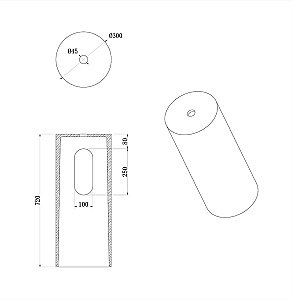 Раковина Boheme Corian 40 801-GR+801-Base-Grey серый мрамор/серый мрамор купить в интернет-магазине Sanbest