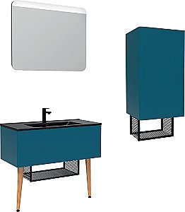 Зеркало Creavit Zeon 90 ZE4001.01.BB белое в ванную от интернет-магазине сантехники Sanbest