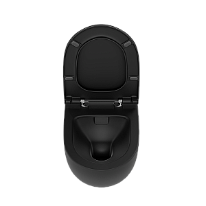 Унитаз подвесной VitrA Sento 7748B083-0101 безободковый, матовый черный купить в интернет-магазине Sanbest