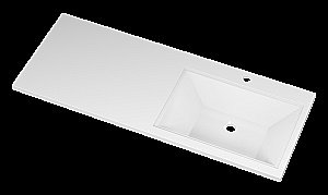 Тумба с раковиной Misty Байкал - 55 Э-Бай06055-022Я (Раковина Гавана 120) белая для ванной в интернет-магазине Sanbest