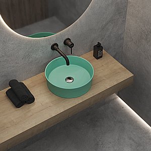 Раковина накладная BERGES Ego SL 181271 38 матовый темно-зеленый купить в интернет-магазине Sanbest