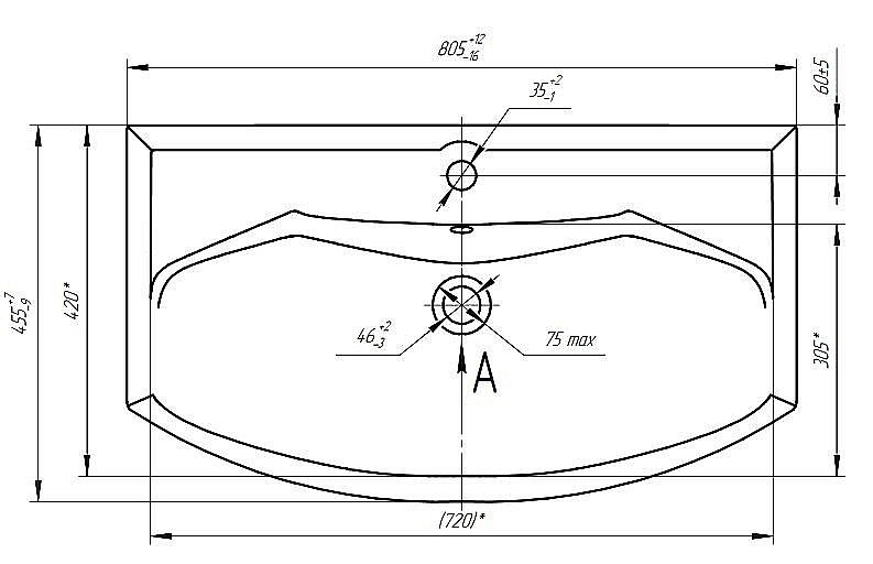 Тумба с раковиной Акватон Ария 80 Н белая глянцевая для ванной в интернет-магазине Sanbest