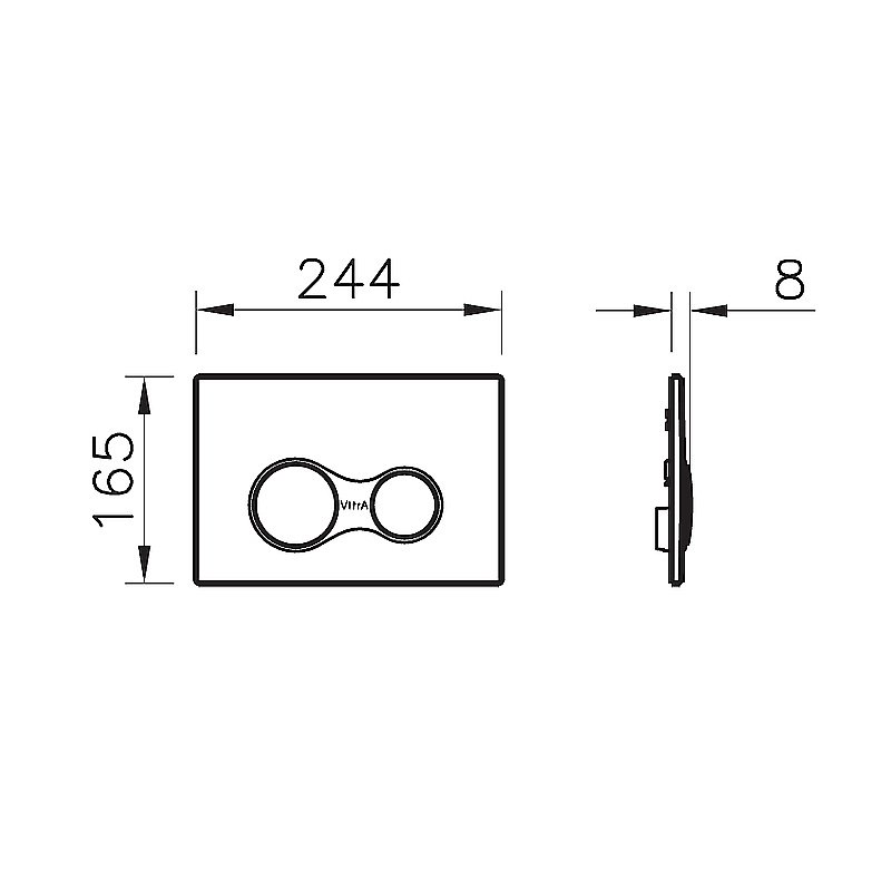 Унитаз подвесной Vitra Sento 9830B003-7207 безободковый, c инсталляцией, с крышкой микролифт купить в интернет-магазине Sanbest
